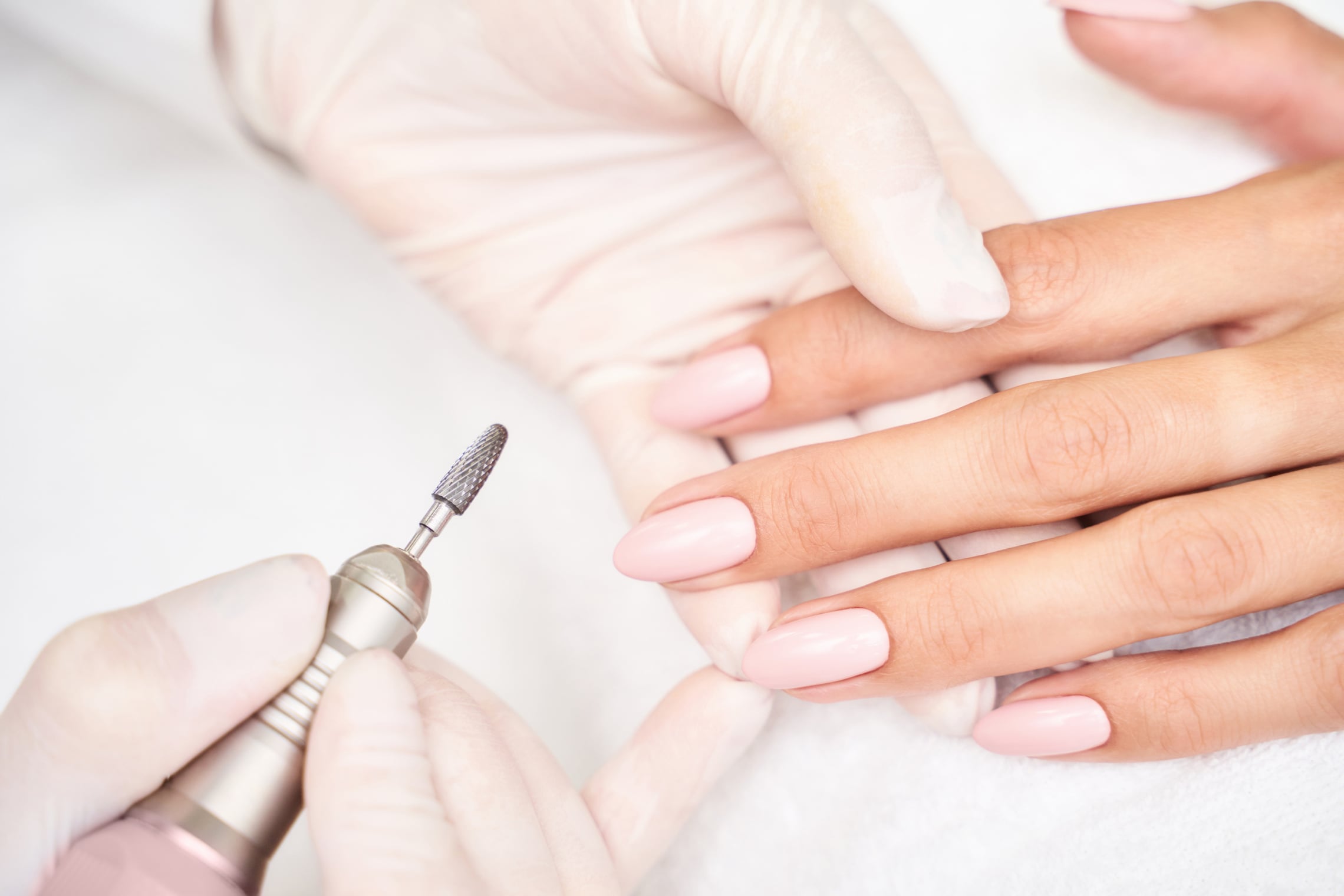 Woman Getting a Manicure